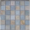 Colored Slate and Quartzite Mosaic