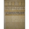 Travertine Chair Rail, Rope, Bullnose