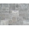 Silver pearl travertine french pattern