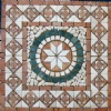 Travertine Square Mosaic medallion