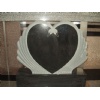 Black granite tombstone