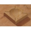 Yellow, Beige marble ashtray
