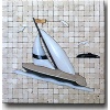 Y-1 Sailing Boat mosaic tiles