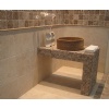 Travertino Dorato and Noce Travertine
