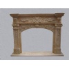 Stone fireplace
