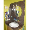 Paradiso Granite vanity top, wall covering