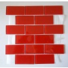 Red Ultrathin Crystal Glass Mosaic Tile CTR-G-B004