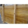Gold Travertine Slabs vein cut, filled, honed