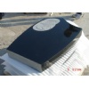 European Black Granite Tombstone