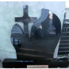 black gravestone