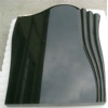 black granite tombstone