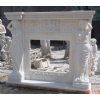 White Marble Fireplace
