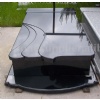 shanxi black granite tombstone