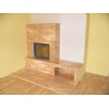 Rosa Portagalo marble fireplace