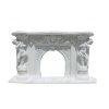 White Marble Fireplace