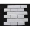 Super white crystal glass mosaic tile CTR-G-B051