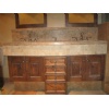 Vanity top in Roman Travertine