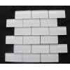 Super white crystal glass mosaic tile CTR-G-B057