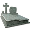 sesame white granite tombstone