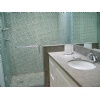 VanityTop, Backsplash in Deep Sea Blue Limestone