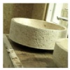 Straight Edge Ribbed-Chisellled limestone Bowl