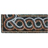 Green and Blue Marble Mosaic Border