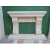 Fireplace travertine
