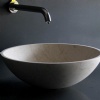 Beige marble sink