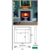 Marble mantel fireplaces  001-THE METRO