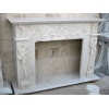 Fireplace Afyon White Marble