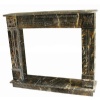 Black Gold Marble Fireplace