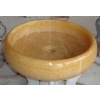 Honey onyx basin sink