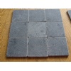 Black limestone honed and tumbled tile