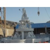 Stone fountain carving