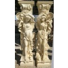 Mable carving columns