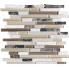 Cappuccino stone linear blend mosaics