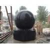 Marble sphere fountain carving
