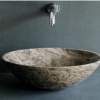Emperador Dark round sink