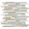 Spa glass stone linear blend mosaic