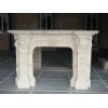 Cream Marble Fireplace