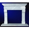 White Marble Fireplace