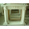 White Marble Fireplace