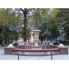 Fountain. Rosso Toledo. Travertino Classic Light