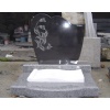 black granite tombstone