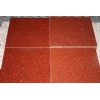 Dyed red granite