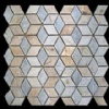 Mosaic slate stone - yellow and white color