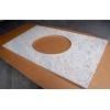White granite countertop
