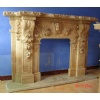 Stone Carved Fireplace