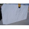 White Carrara marble slab