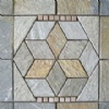 mosaic slate stone - gray natural color